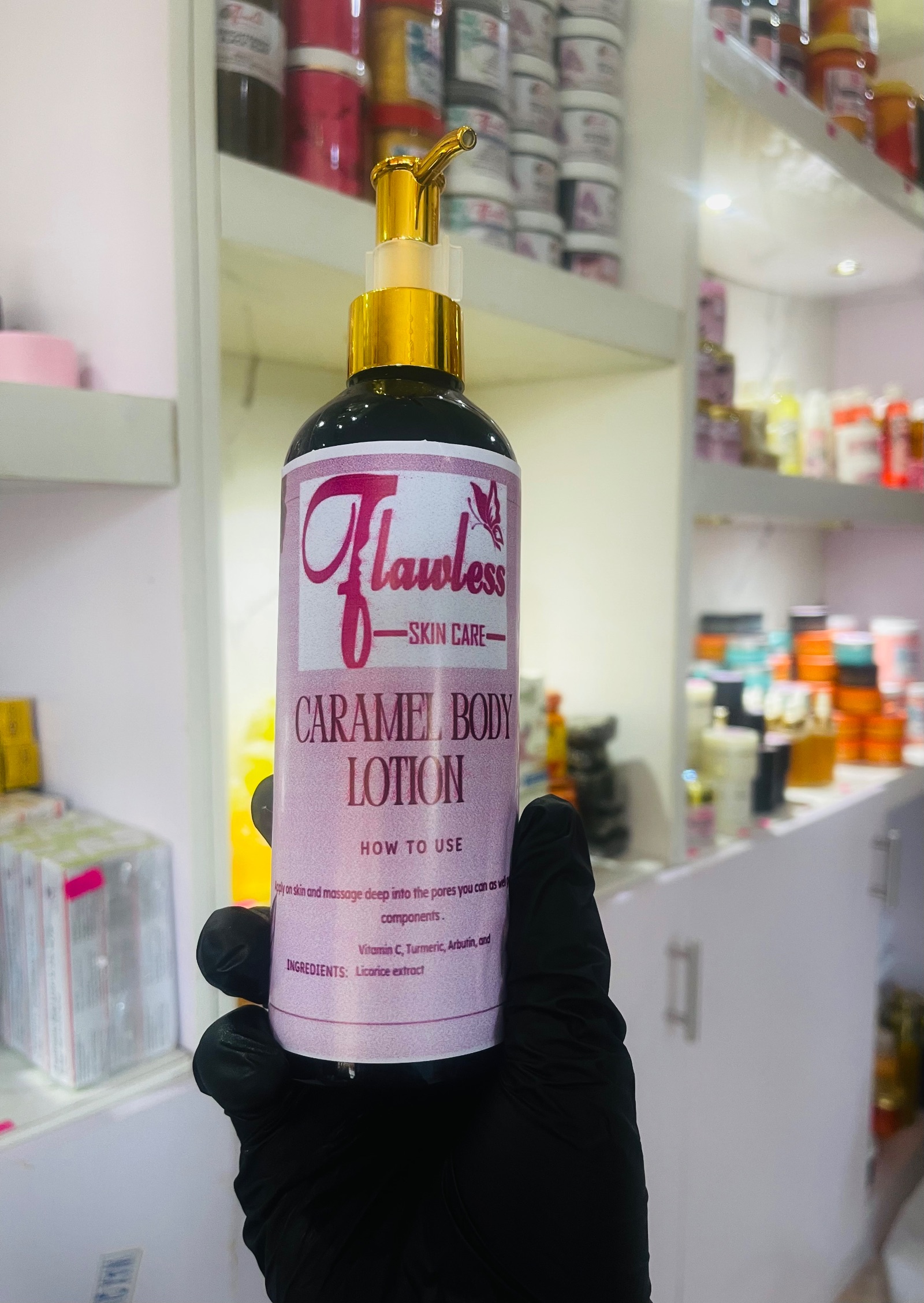 Caramel body lotion